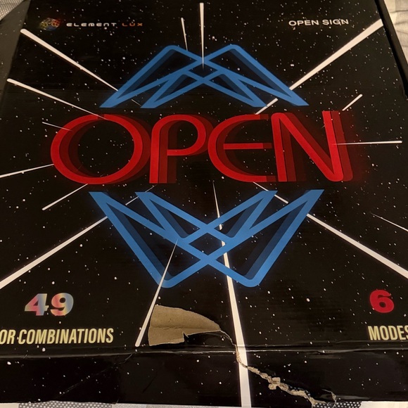 Neon Open Sign with Remote - Picture 2 of 6
